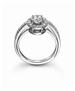 “Double” platinum ring with diamonds.