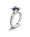 Bague platine, diamants et pierres précieuses, Philippe Tournaire