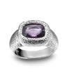 Alan Friedman Platinum and Spinel Cocktail Ring