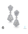 American Jewelry Designs, Inc. Platinum and Diamond Earrings