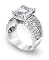 American Jewelry Designs, Inc. Platinum and Diamond Engagement Ring