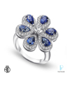 American Jewelry Designs, Inc. Platinum, Diamond and Sapphire Fashion Ring