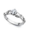 Platinum engagement ring by Ana de Costa