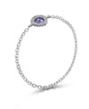 Bague platine et saphir Isabelle Langlois