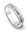 Bergio Platinum Wedding Band