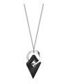 Platinum pendant by C.W.Sellors with jet black stone
