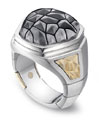 Noam Carver by CrownRing Platinum, Quartz and Onyx Fashion Ring