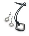 Chris Correia Platinum Diamond Earrings Pendant