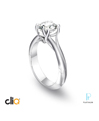 CliQ Platinum and Diamond Engagement Ring