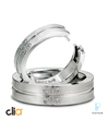 CliQ® Platinum Diamond Wedding Bands Featuring Superfit Technology™