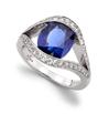 Platinum cocktail ring by D.A. Soley
