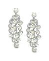 Diamond in the Rough Platinum and Diamond Earrings