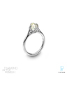 Diamond In The Rough Platinum Rough Diamond Engagement Ring
