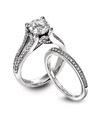 Diana Platinum Diamond Wedding Rings Set
