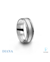 Diana Men's Platinum Wedding Ring