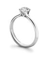 Domino platinum engagement ring