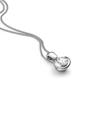 Domino platinum pendant