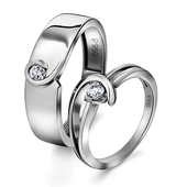 evara platinum love bands