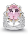 Erica Courtney Platinum and Topaz Fashion Ring