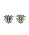 Evelyn Clothier Platinum Emerald Earrings