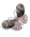 Evelyn Clothier Jewelry Platinum and Diamond Butterfly Brooch