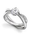 Platinum engagement ring by Fei Liu