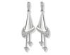 Platinum and diamond earrings. Code is 57