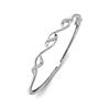 Platinum studded oval bangle. Code is 82