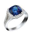 Fusaro Platinum Sapphire Ring