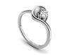Platinum solitaire ring. Code is 63