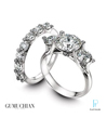 Gumuchian Platinum Diamond Wedding Rings Set