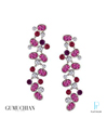 Gumuchian Platinum Diamond Ruby Earrings
