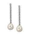 Gumuchian Platinum Diamond Pearl Earrings