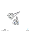 Hearts on Fire Platinum and Diamond Earrings