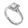 Platinum engagement ring by Hockley Mint