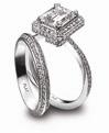 JamesAllen.com Platinum Diamond Wedding Rings Set