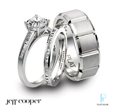 designer platinum wedding ring sets