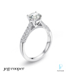 Jeff Cooper Platinum and Diamond Engagement Ring