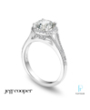 Jeff Cooper Platinum and Diamond Engagement Ring
