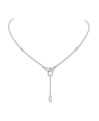 Platinum chain pendant in high polish and prong set diamonds. Code is 12PtNJX32