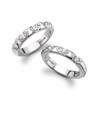 Platinum Jon Dibben Wedding Ring set