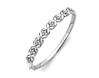 Platinum studded oval bangle. Code is 49