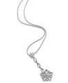 PTJO41 - Platinum flower pendant for that special evening out, teamed with the same set of earrings