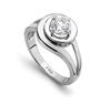 Platinum solitaire ring. Code is 92