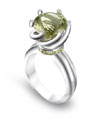 Julia Behrends Design Platinum and Diamond Fashion Ring