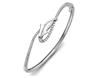 Platinum studded oval bangle. Code is 48