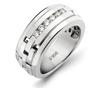 Platinum men's studded band. Code is 30