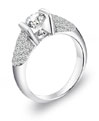 Kenneth David Platinum and Diamond Engagement Ring