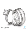 Kirk Kara Platinum Diamond Wedding Rings Set
