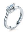 MaeVona 'Isay' Platinum Diamond Engagement Ring